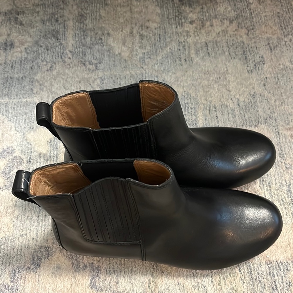 Madewell The Clog Boot in Leather, Black size 6.5